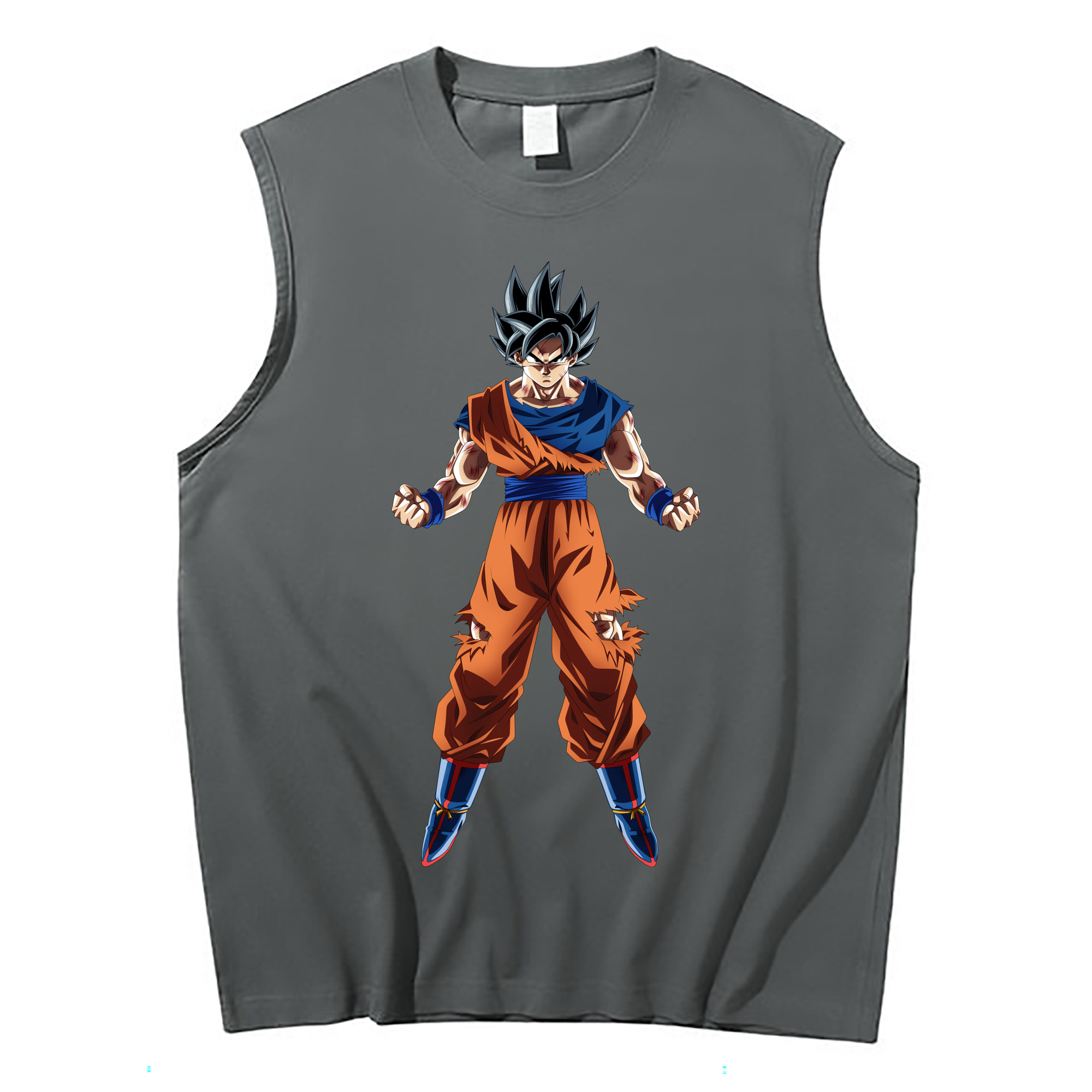 （画像用） ドラゴンボール 孫悟空（そん ごくう）Son Goku カカロット DRAGON BALL Kakarotto コットン100％タンクトップ（フロントプリント）
